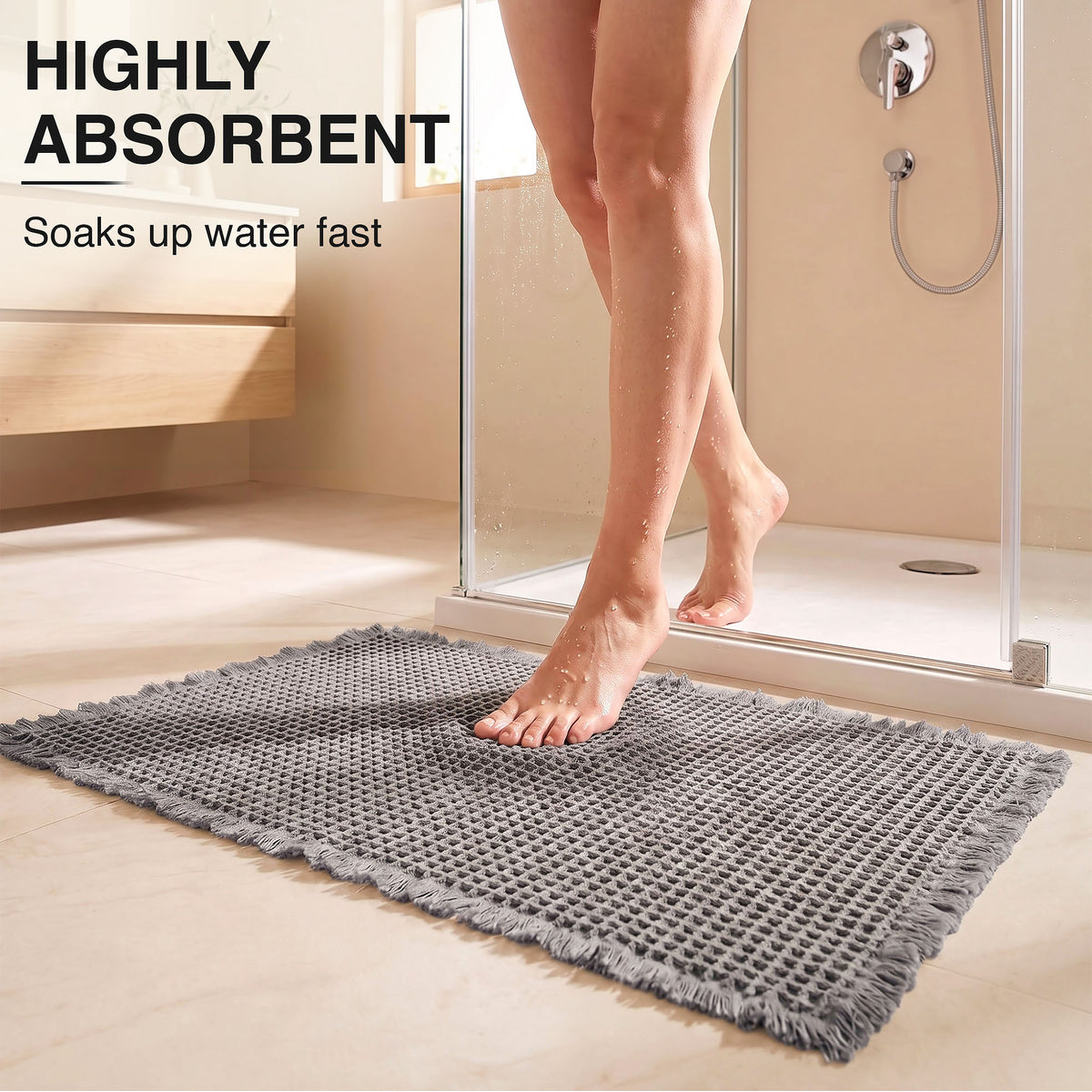 Grey Bath Mat