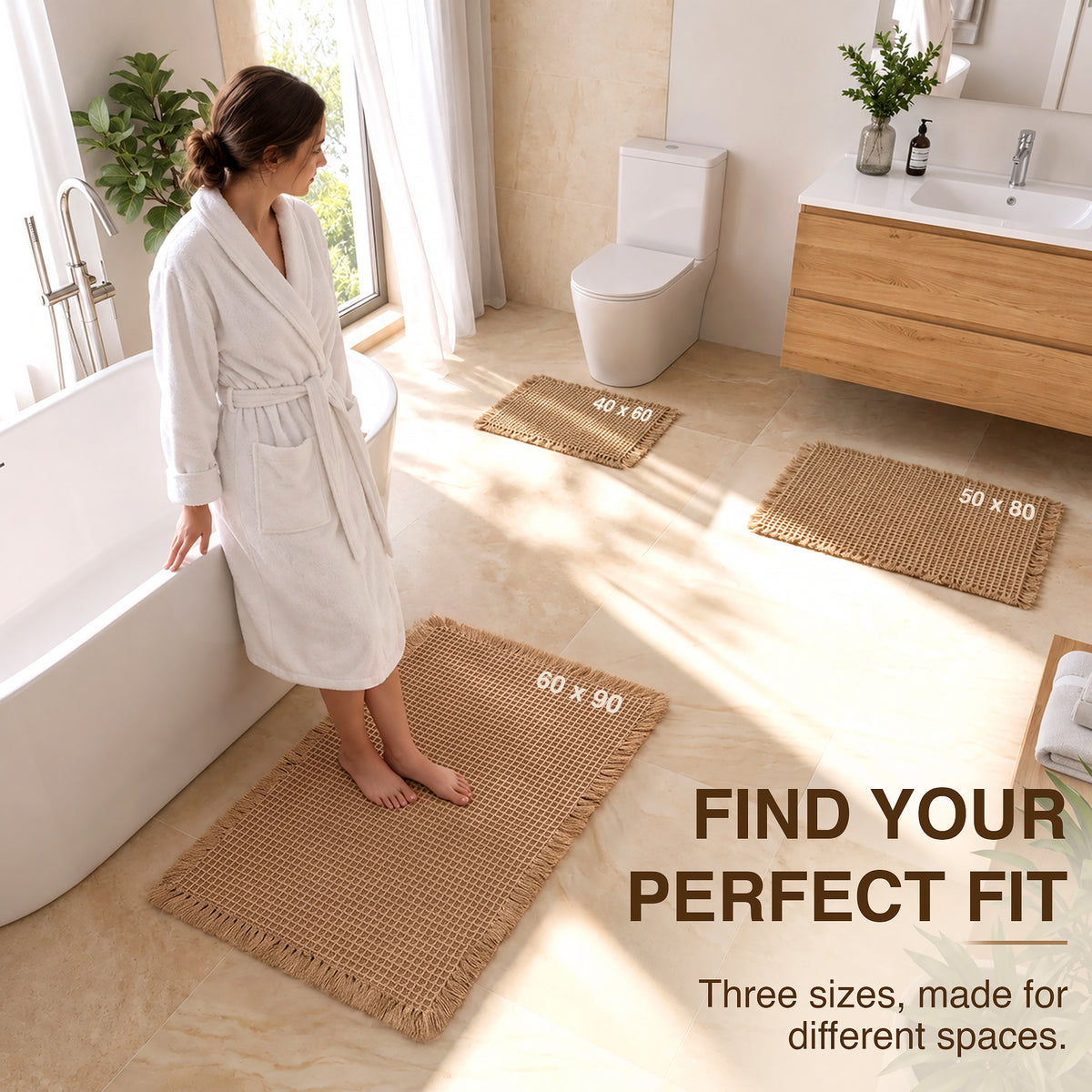 Brown Bath Mat