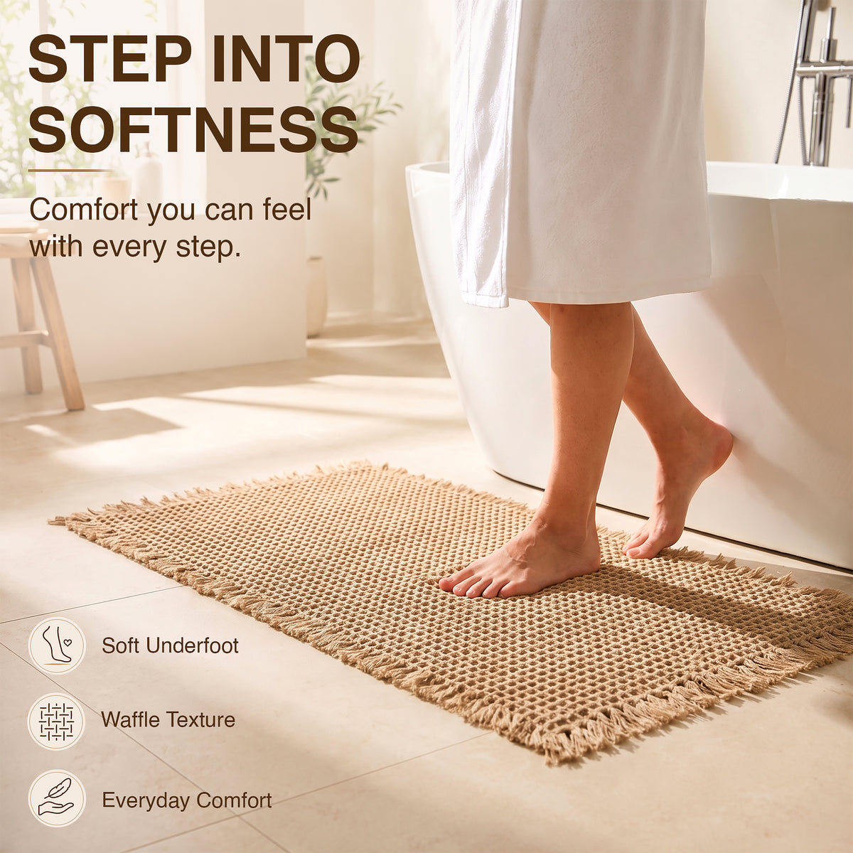 Brown Bath Mat